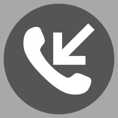 Vektör simge yuvarlak düz gelen arama