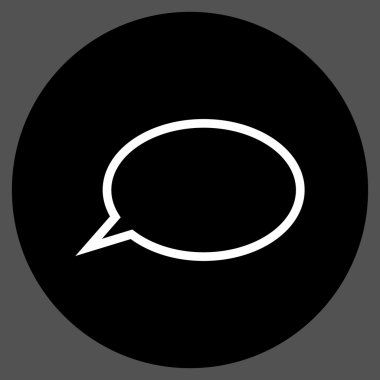 İpucu bulut düz yuvarlak vektör simgesi