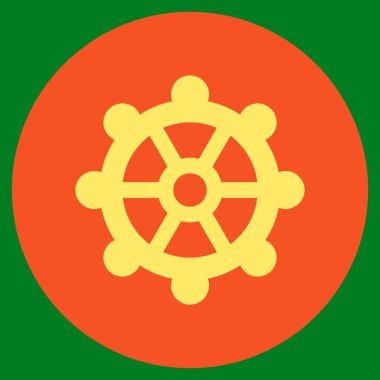 Vites düz yuvarlak vektör simgesi