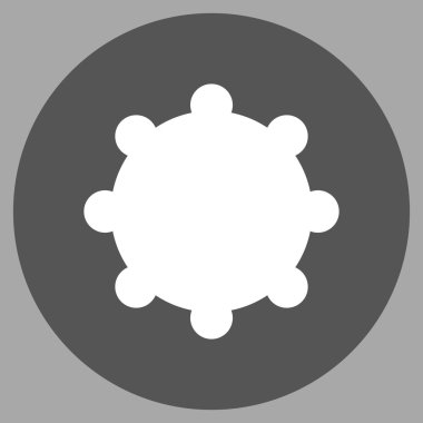 Vites düz yuvarlak vektör simgesi