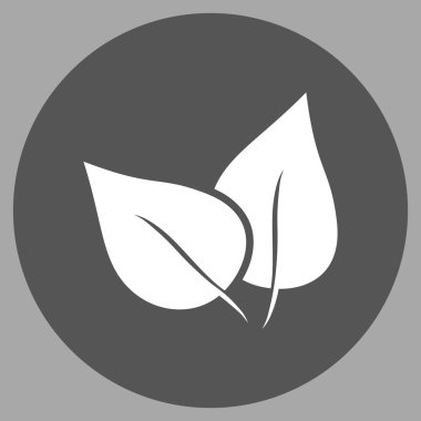 Flora Bitki düz yuvarlak vektör simgesi