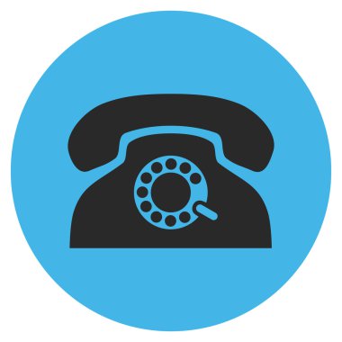 Nabız telefon vektör simge düz yuvarlak