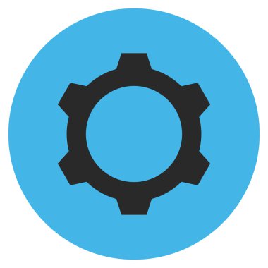 Vites düz yuvarlak vektör simgesi