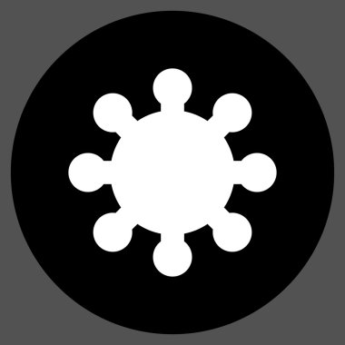 Vites düz yuvarlak vektör simgesi