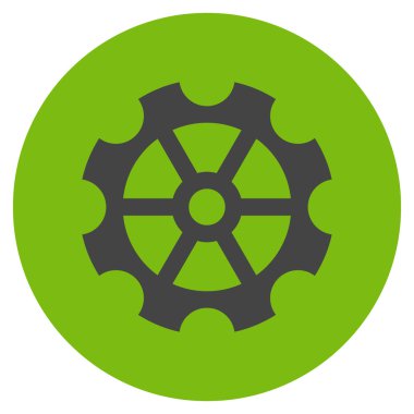 Vites düz yuvarlak vektör simgesi