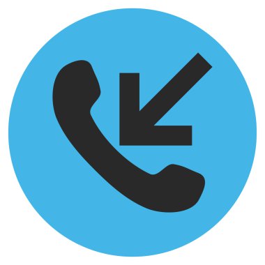 Vektör simge yuvarlak düz gelen arama