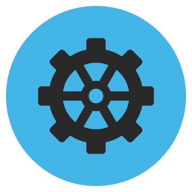 Vites düz yuvarlak vektör simgesi