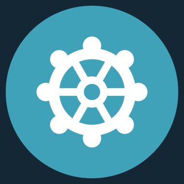 Vites düz yuvarlak vektör simgesi