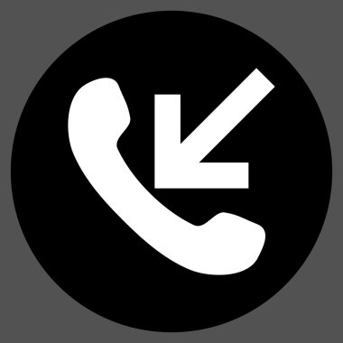 Vektör simge yuvarlak düz gelen arama