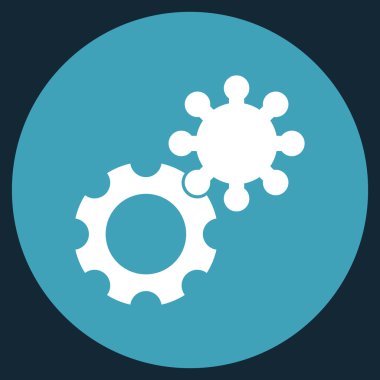 Vites düz yuvarlak vektör simgesi