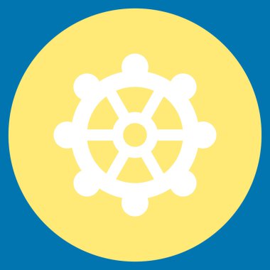 Vites düz yuvarlak vektör simgesi