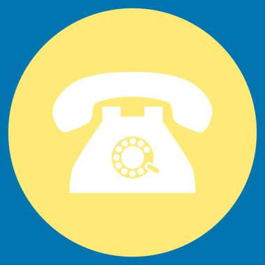 Nabız telefon vektör simge düz yuvarlak