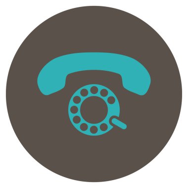 Vektör simge darbeli aramayı düz yuvarlak