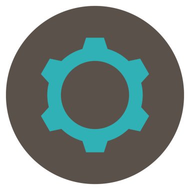 Vites düz yuvarlak vektör simgesi