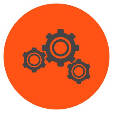 Vites düz yuvarlak vektör simgesi