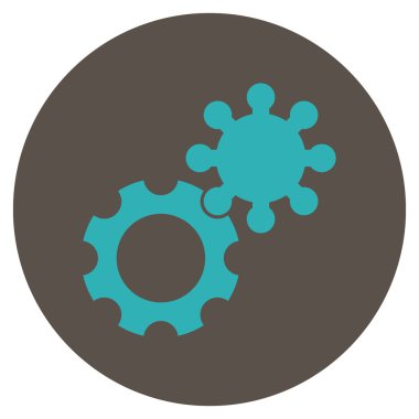 Vites düz yuvarlak vektör simgesi