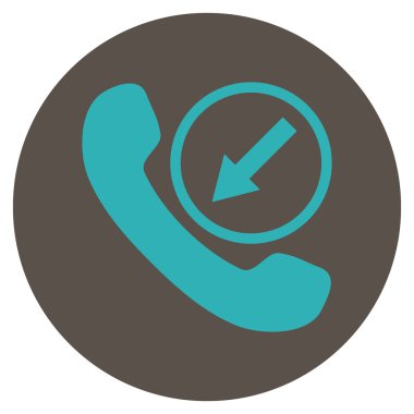 Vektör simge yuvarlak düz gelen arama