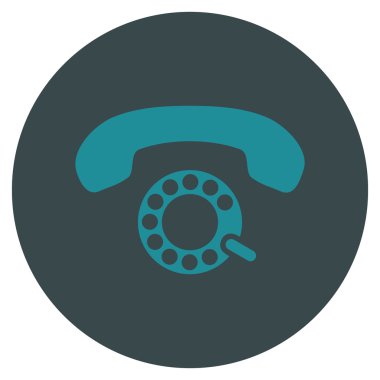 Vektör simge darbeli aramayı düz yuvarlak