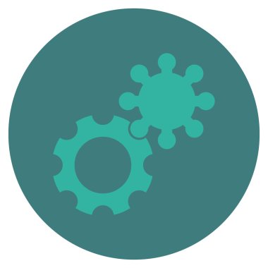 Vites düz yuvarlak vektör simgesi