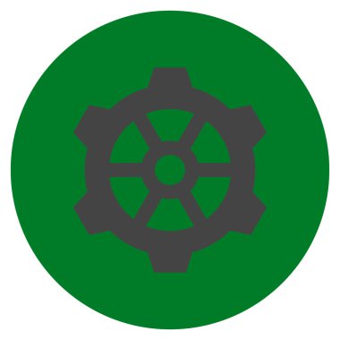 Vites düz yuvarlak vektör simgesi