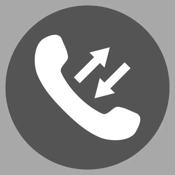 Telefono Parlare piatto rotonda icona vettoriale — Vettoriale Stock