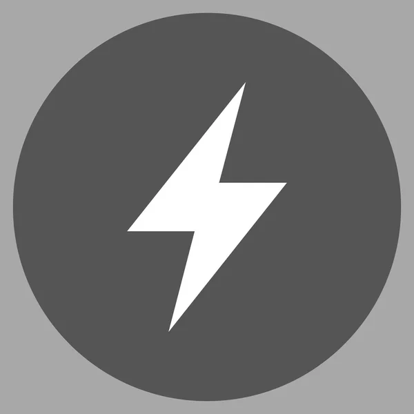 Huelga eléctrica plana redonda Vector icono — Archivo Imágenes Vectoriales