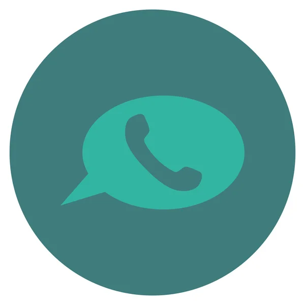 Telefonisch bericht platte ronde Vector Icon — Stockvector