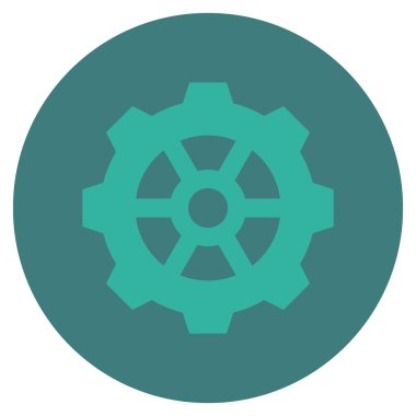 Vites düz yuvarlak vektör simgesi