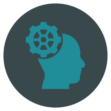 Vektör simge yuvarlak düz kafa dişli