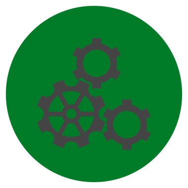 Vites düz yuvarlak vektör simgesi