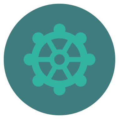 Vites düz yuvarlak vektör simgesi