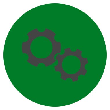 Vites düz yuvarlak vektör simgesi