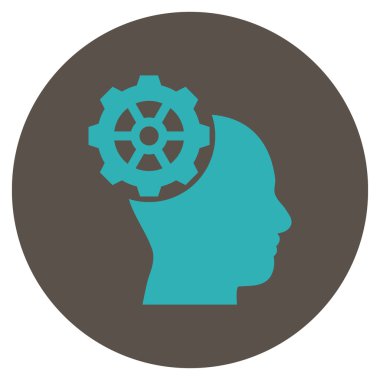 Vektör simge yuvarlak düz kafa dişli