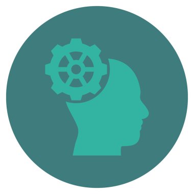 Vektör simge yuvarlak düz kafa dişli