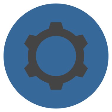 Vites düz yuvarlak vektör simgesi