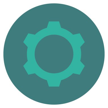 Vites düz yuvarlak vektör simgesi