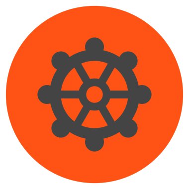 Vites düz yuvarlak vektör simgesi