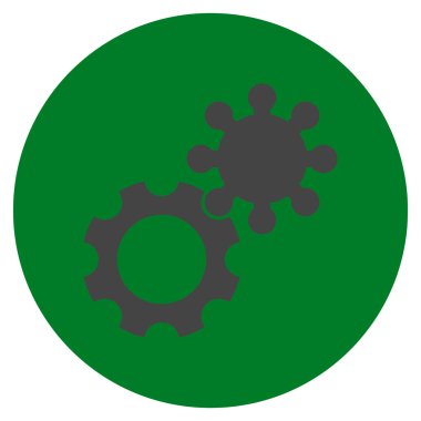 Vites düz yuvarlak vektör simgesi