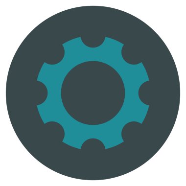 Vites düz yuvarlak vektör simgesi