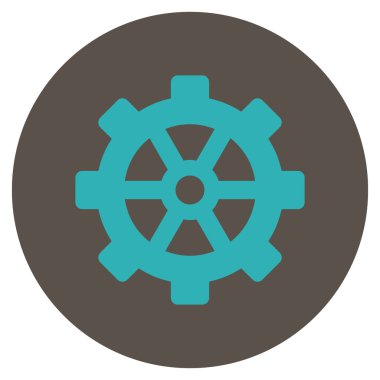 Vites düz yuvarlak vektör simgesi