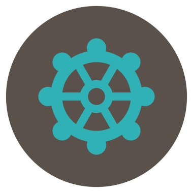 Vites düz yuvarlak vektör simgesi