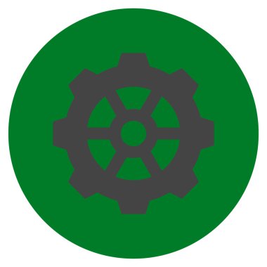 Vites düz yuvarlak vektör simgesi