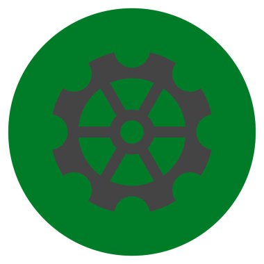 Vites düz yuvarlak vektör simgesi