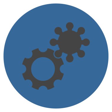 Vites düz yuvarlak vektör simgesi