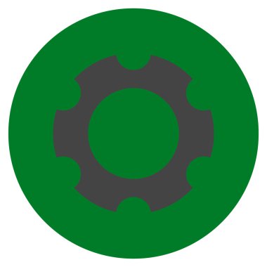 Vites düz yuvarlak vektör simgesi