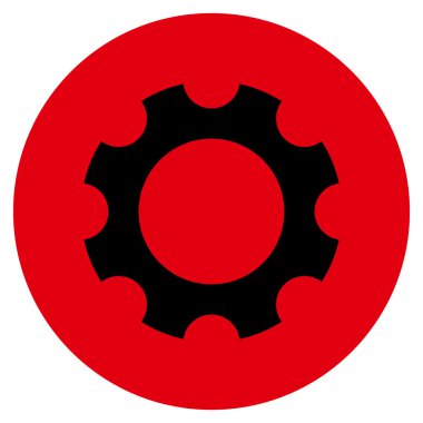 Vites düz yuvarlak vektör simgesi