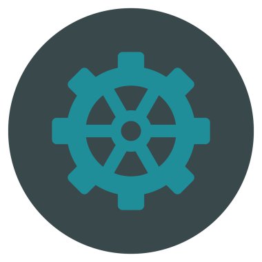 Vites düz yuvarlak vektör simgesi