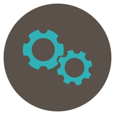 Vites düz yuvarlak vektör simgesi