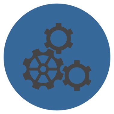 Vites düz yuvarlak vektör simgesi