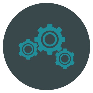 Vites düz yuvarlak vektör simgesi